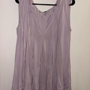 Free People Endless Summer Babydoll Mini Tunic Dress Mauve Purple Size XS